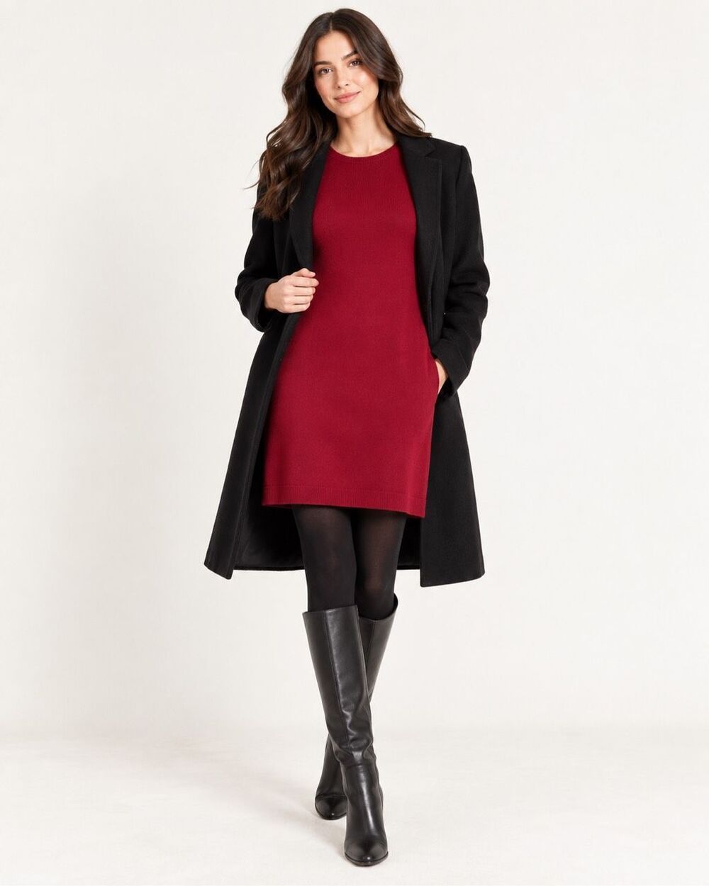 Theory Audrielle 100% Cashmere Red Short Sleeve Mini Sweater Dress Size S